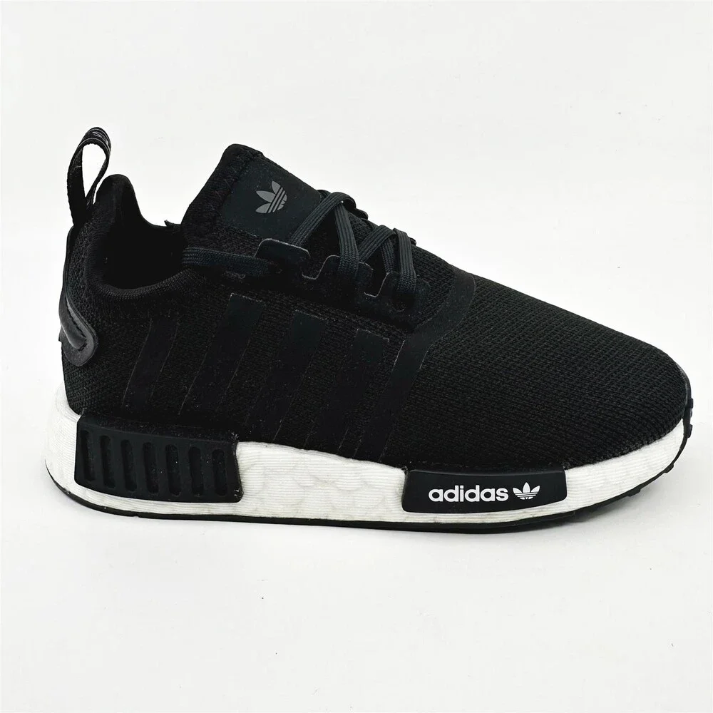 Adidas NMD R1 EL I Core Black White Toddler Athletic Sneaker H02345